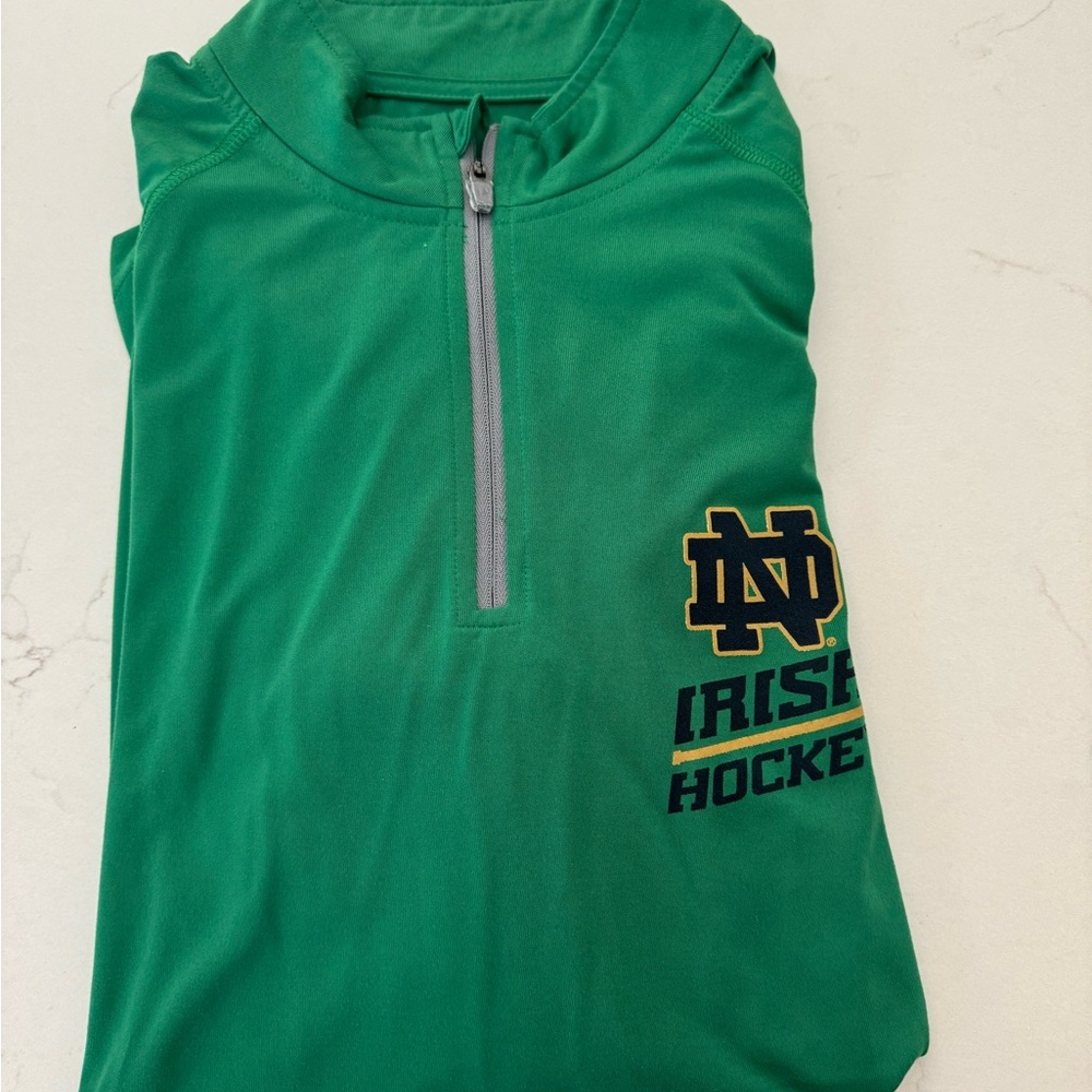 NWOT Notre Dame Under Armour Men's Small HeatGear 1/4 Zip Lightweight Jacket - Picture 5 of 8